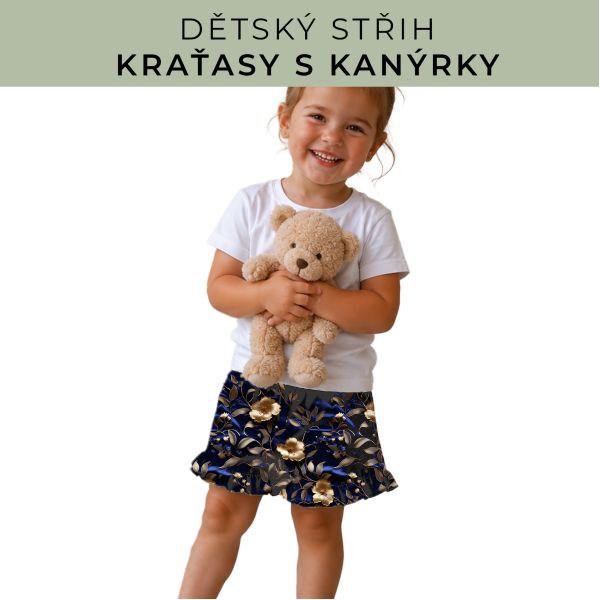 Dětský střih - Kraťásky s kanýrkem