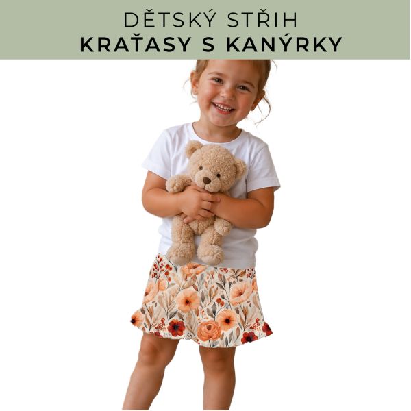 Dětský střih - Kraťásky s kanýrkem