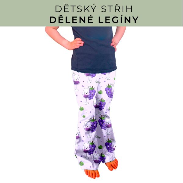 Dětský střih - Dělené legíny