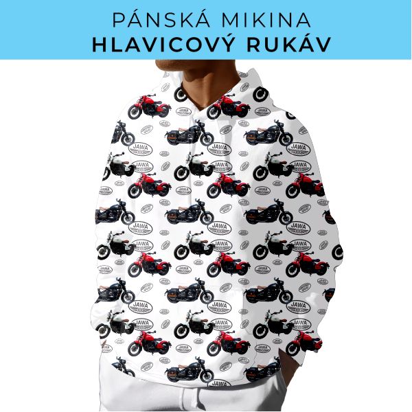 PÁNSKÝ střih - mikina s kapucí