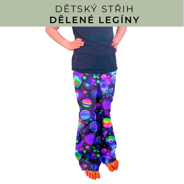 Dětský střih - Dělené legíny