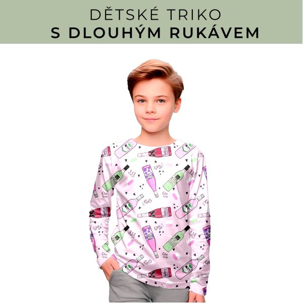 DĚTSKÝ střih - triko dlouhý rukáv
