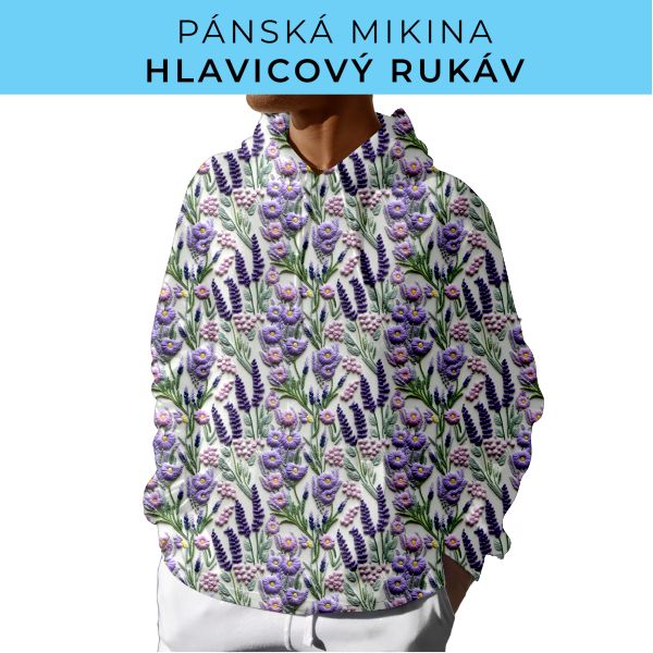 PÁNSKÝ střih - mikina s kapucí