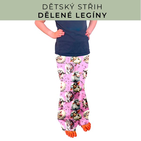 Dětský střih - Dělené legíny