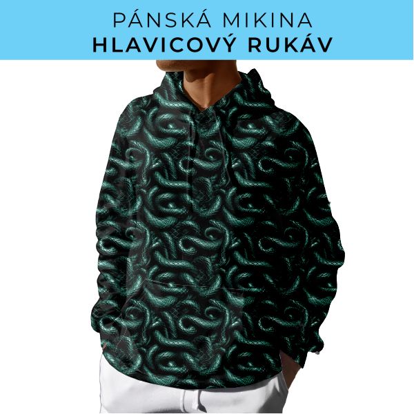 PÁNSKÝ střih - mikina s kapucí