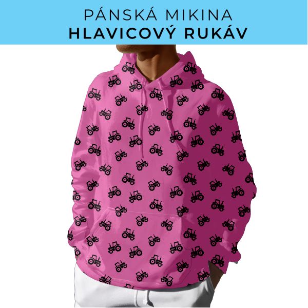 PÁNSKÝ střih - mikina s kapucí