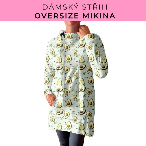 DÁMSKÝ střih - Oversize mikina