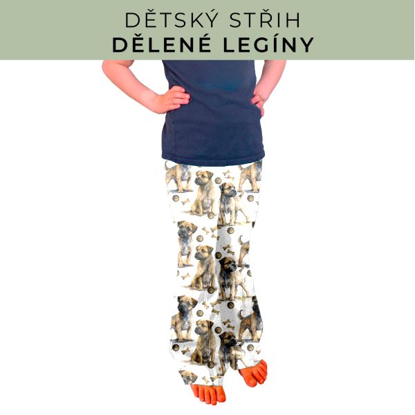 Dětský střih - Dělené legíny