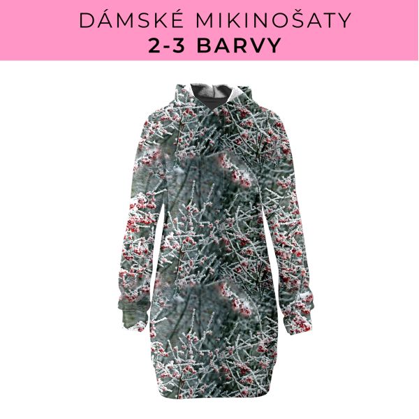 DÁMSKÝ střih - Mikinošaty 2-3 barvy