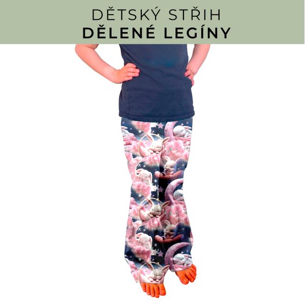 Dětský střih - Dělené legíny