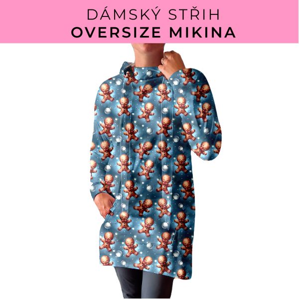 DÁMSKÝ střih - Oversize mikina