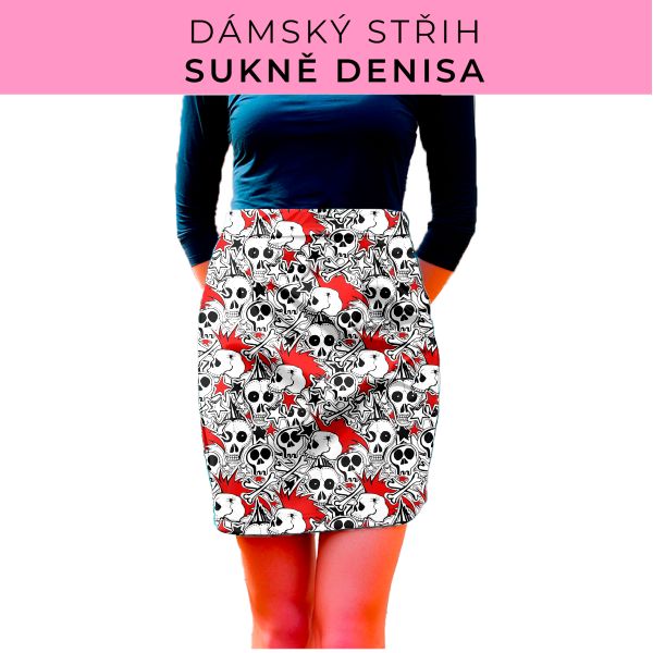 Dámský střih - Dámská sukně Denisa
