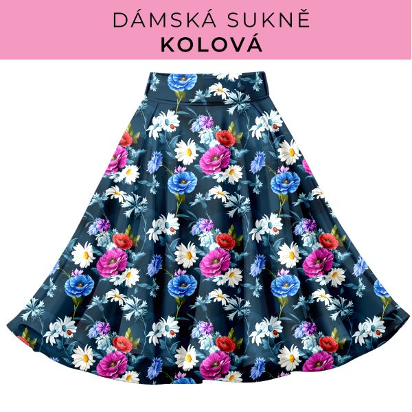 DÁMSKÝ střih - Kolová sukně