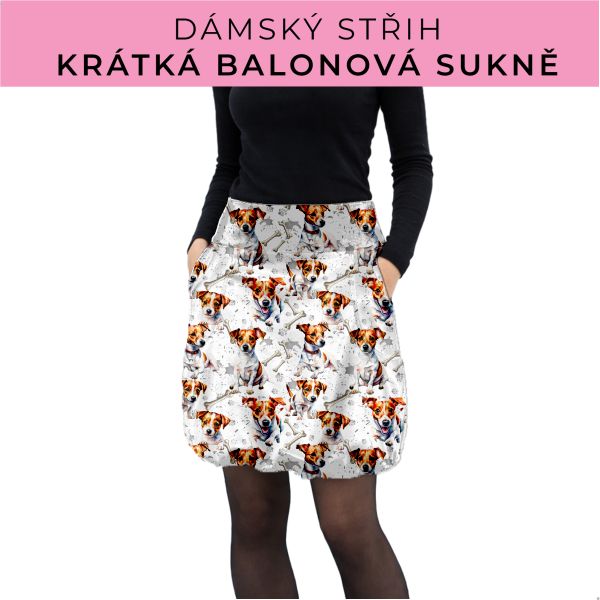 Dámský střih - balonová krátká sukně