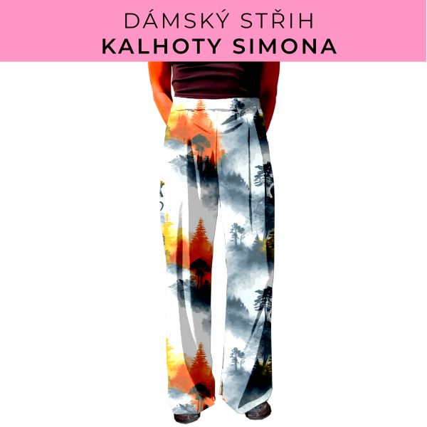 Dámský střih - kalhoty Simona