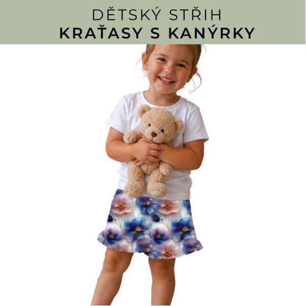 Dětský střih - Kraťásky s kanýrkem