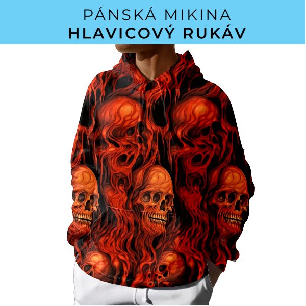 PÁNSKÝ střih - mikina s kapucí