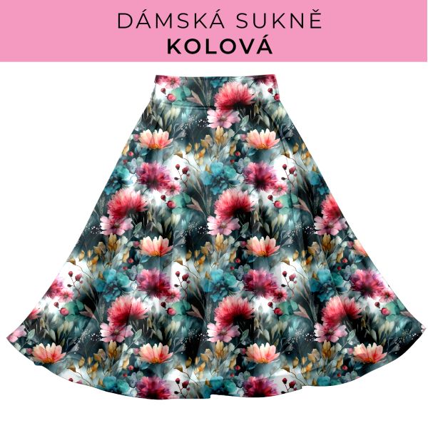 DÁMSKÝ střih - Kolová sukně