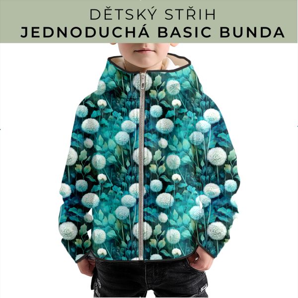 Dětský střih - jednoduchá dětská BASIC  bunda