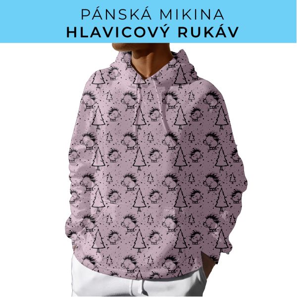 PÁNSKÝ střih - mikina s kapucí