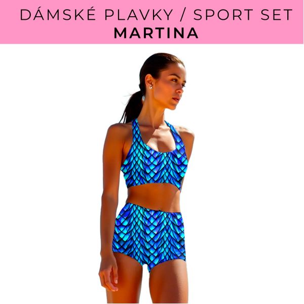 Dámský střih - plavky / sportovní set Martina