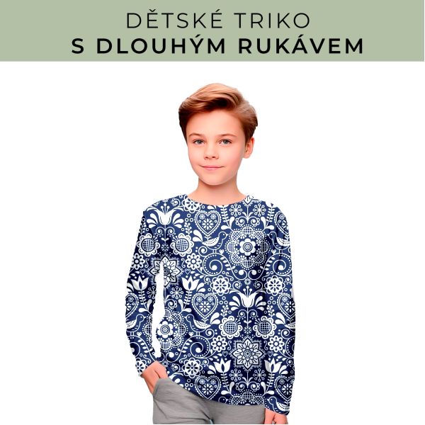 DĚTSKÝ střih - triko dlouhý rukáv