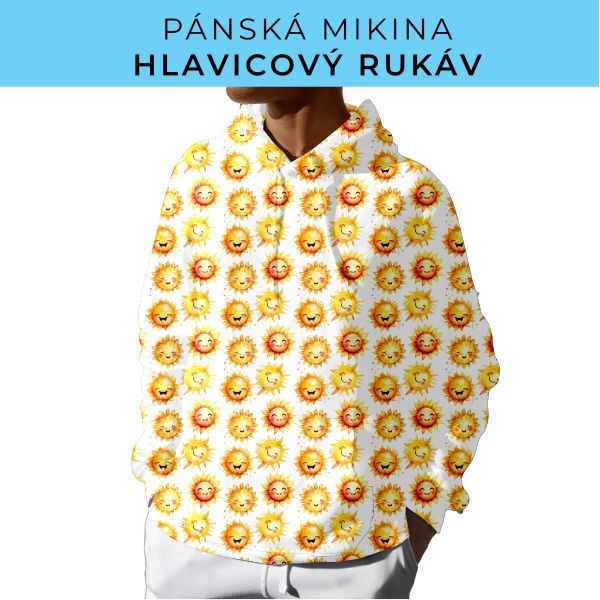 PÁNSKÝ střih - mikina s kapucí