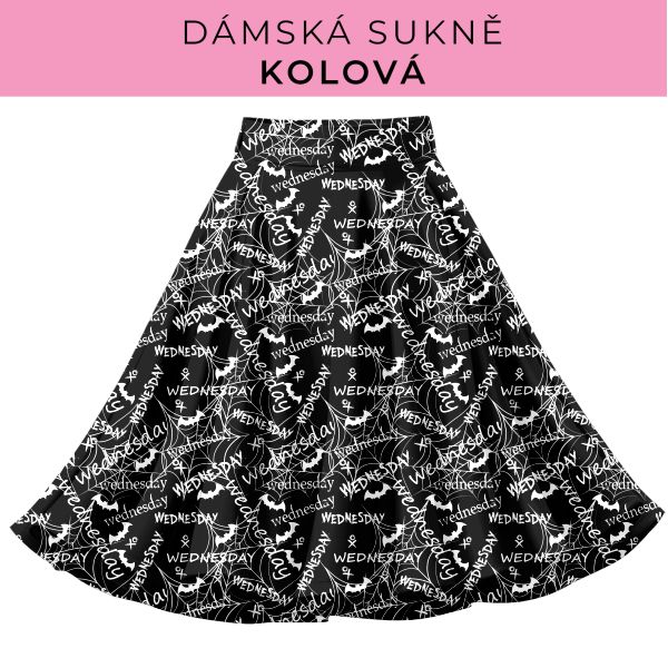 DÁMSKÝ střih - Kolová sukně