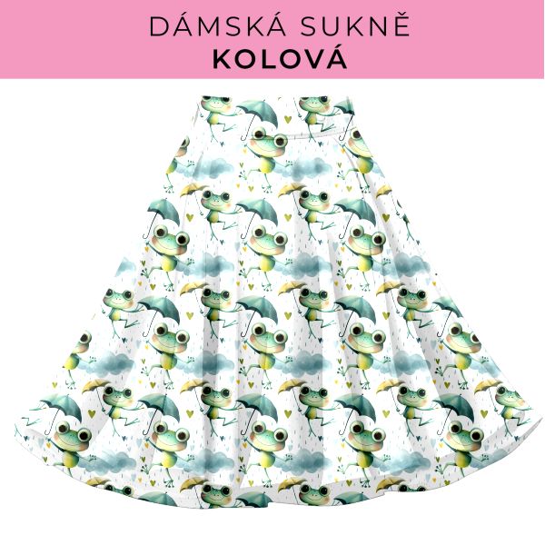 DÁMSKÝ střih - Kolová sukně