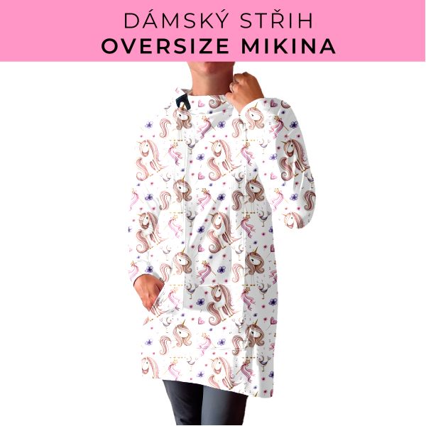 DÁMSKÝ střih - Oversize mikina