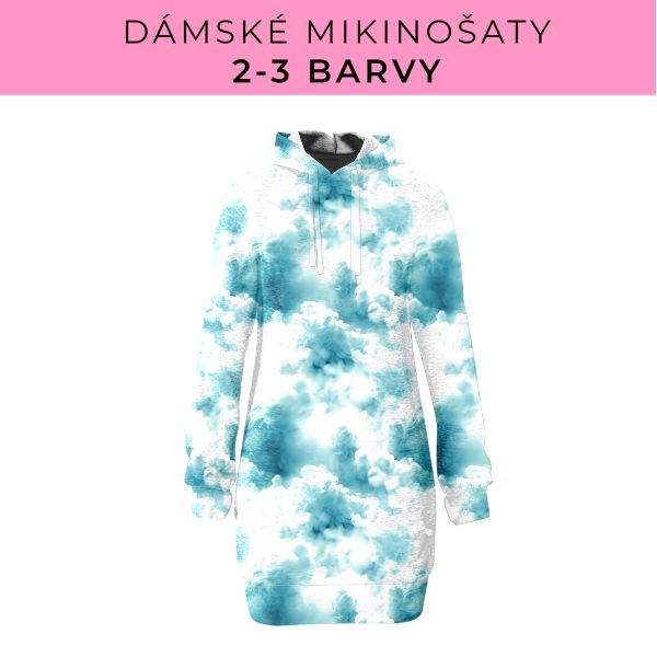 DÁMSKÝ střih - Mikinošaty 2-3 barvy