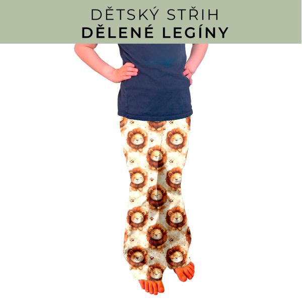 Dětský střih - Dělené legíny
