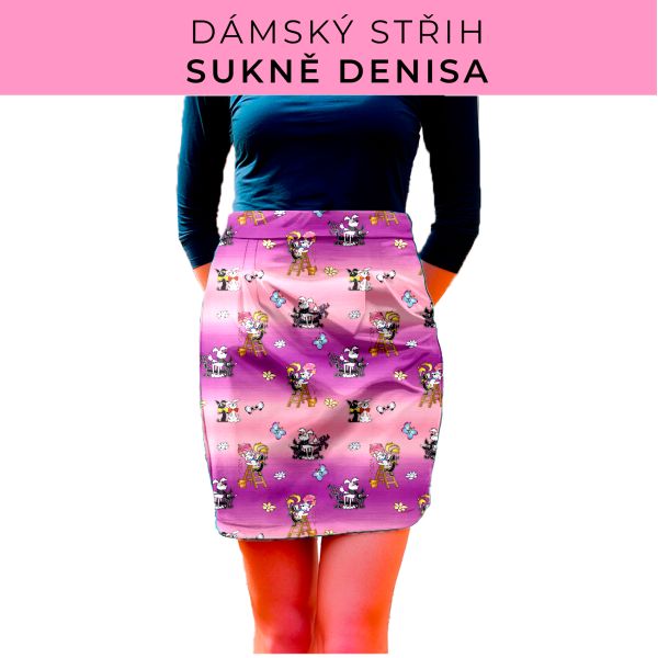 Dámský střih - Dámská sukně Denisa