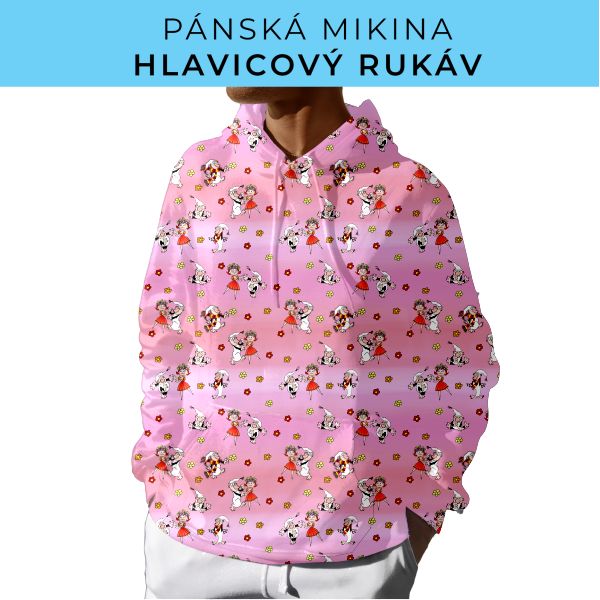 PÁNSKÝ střih - mikina s kapucí