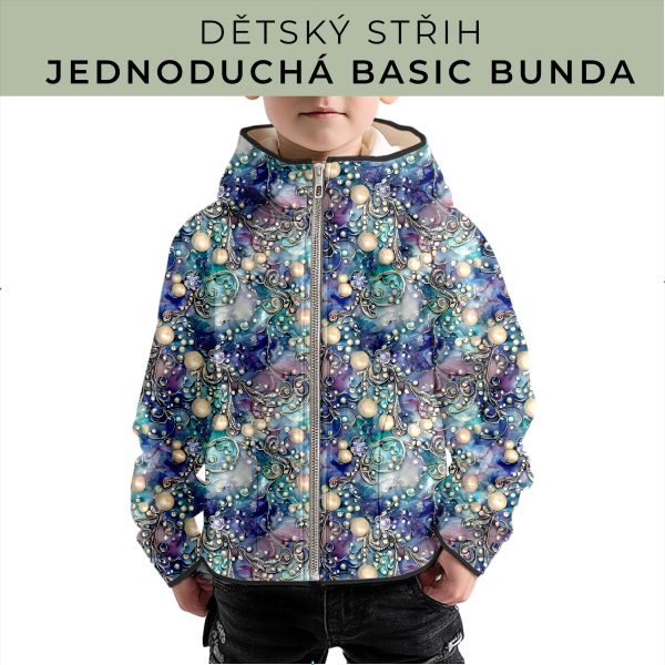 Dětský střih - jednoduchá dětská BASIC  bunda