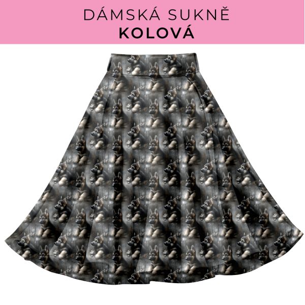 DÁMSKÝ střih - Kolová sukně