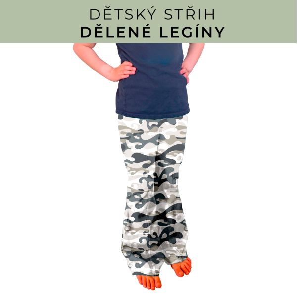 Dětský střih - Dělené legíny