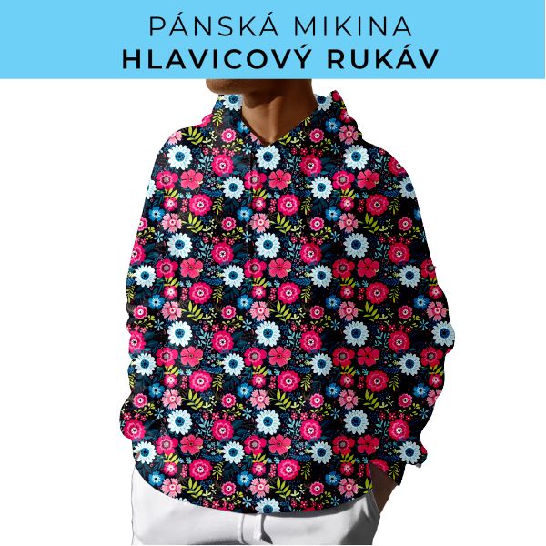 PÁNSKÝ střih - mikina s kapucí