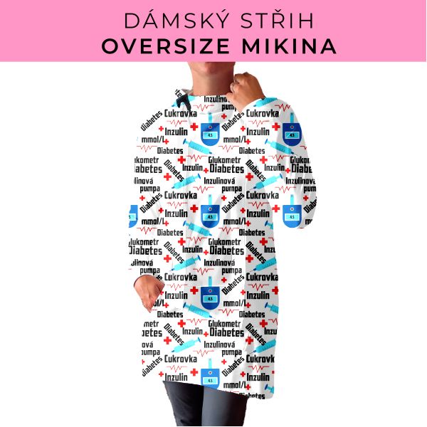 DÁMSKÝ střih - Oversize mikina