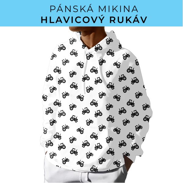 PÁNSKÝ střih - mikina s kapucí
