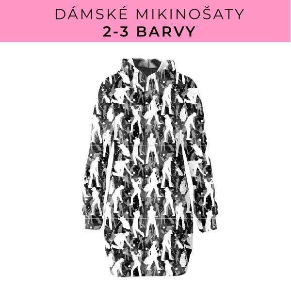 DÁMSKÝ střih - Mikinošaty 2-3 barvy