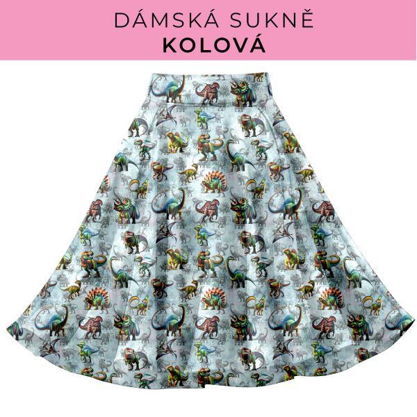 DÁMSKÝ střih - Kolová sukně