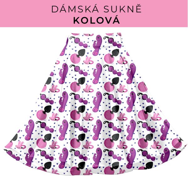 DÁMSKÝ střih - Kolová sukně