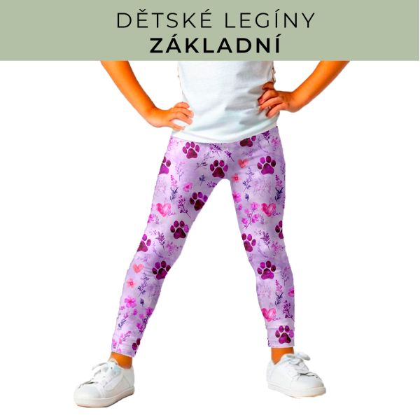 DĚTSKÝ střih - legíny základní
