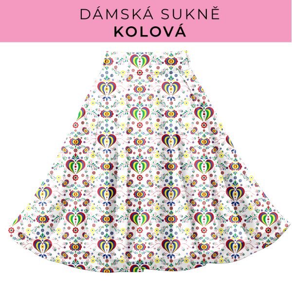 DÁMSKÝ střih - Kolová sukně