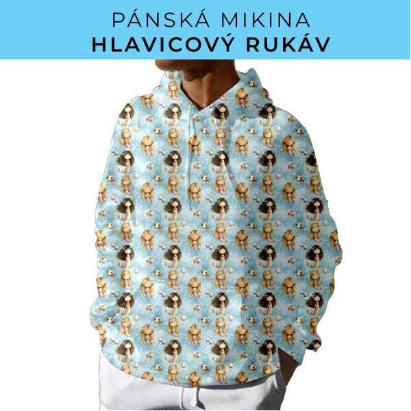 PÁNSKÝ střih - mikina s kapucí