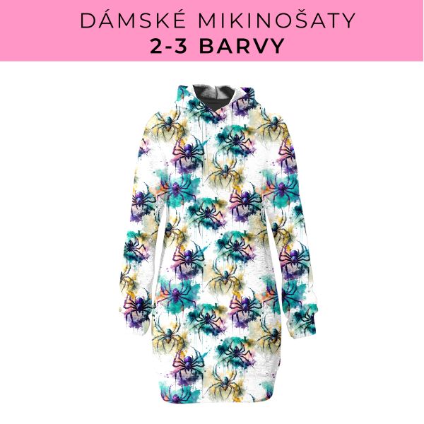 DÁMSKÝ střih - Mikinošaty 2-3 barvy