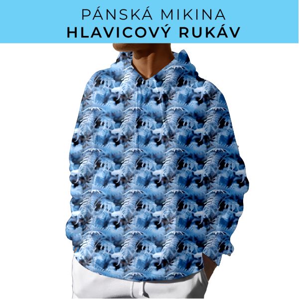 PÁNSKÝ střih - mikina s kapucí