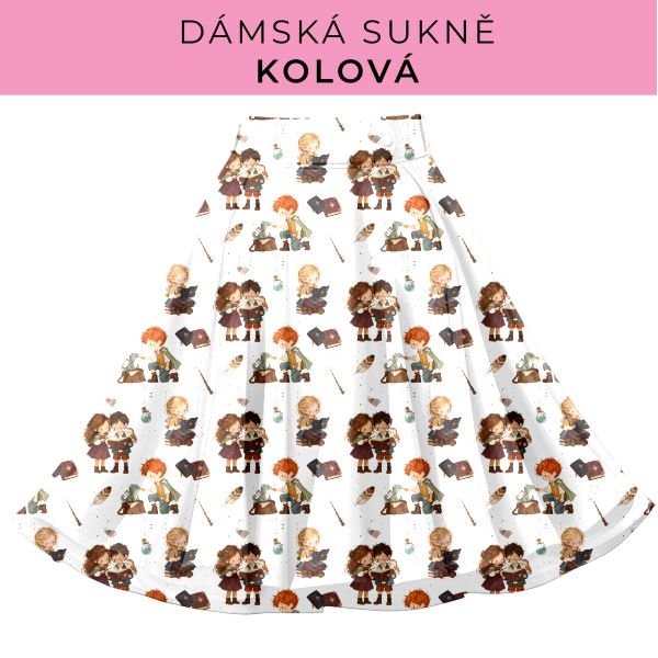 DÁMSKÝ střih - Kolová sukně