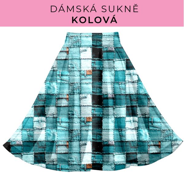 DÁMSKÝ střih - Kolová sukně